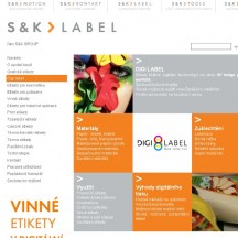 Ukázka Redesign firemní prezentace S&K Label 1