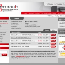 Ukázka E-shop s gastrotechnikou - Gastrohit 1