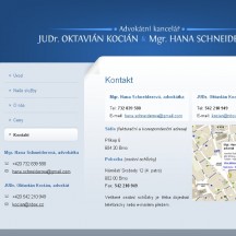 Ukázka Advokátní kancelář JUDr. Oktavián Kocián a Mgr. Hana Schneiderová 1